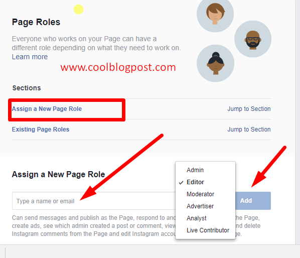 Assign a New Page Role